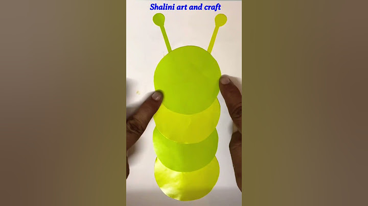 How to make paper Caterpillar |  Paper craft | kids activity| green craft | circle craft ideas￼