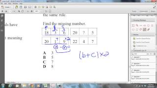 Number patterns for NSW department of education selective schools exam Question 54