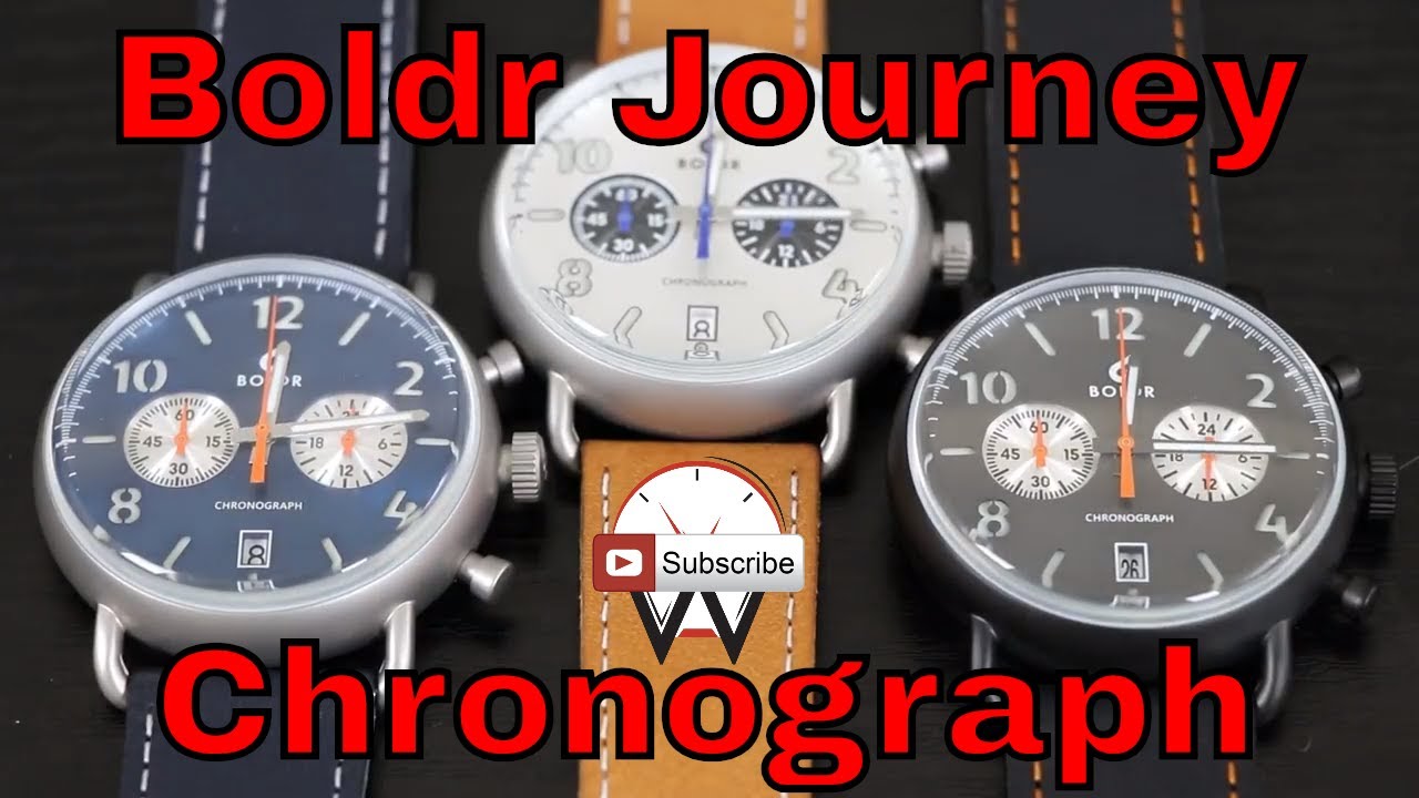 Boldr Watch Review of the Journey Chronograph: Seiko VK64 Meca-Quartz -  YouTube
