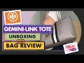 TORY BURCH GEMINI LINK CANVAS TOP-ZIP TOTE BAG