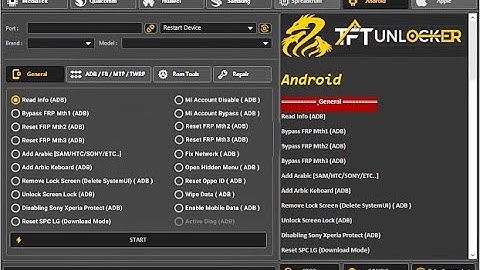 Bypass Frp or Screen Lock Don TFT Unlocker v1.0 Tool