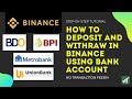BINANCE TUTORIAL: How to DEPOSIT and WITHRAW in BINANCE USING BANK ACCOUNT