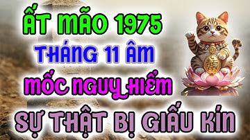 SỰ THẬT BỊ GIẤU KÍN: Ất Mão 1975 Tháng 11 Âm 2025 Là Cột Mốc Nguy Hiểm Nhất