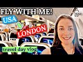 Follow me to london  chicago to london travel day vlog  flying aa coach  riding the l  the tube