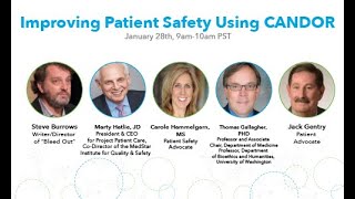 January Webinar: Improving Patient Safety Using CANDOR