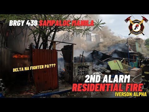 2nd Alarm Residential Fire @Amelia St Brgy 439 Sampaloc Manila | Iverson Fire Rescue Volunteer |