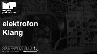 Superbooth 2018 - elektrofon Klang (clock style four voice chord interface)