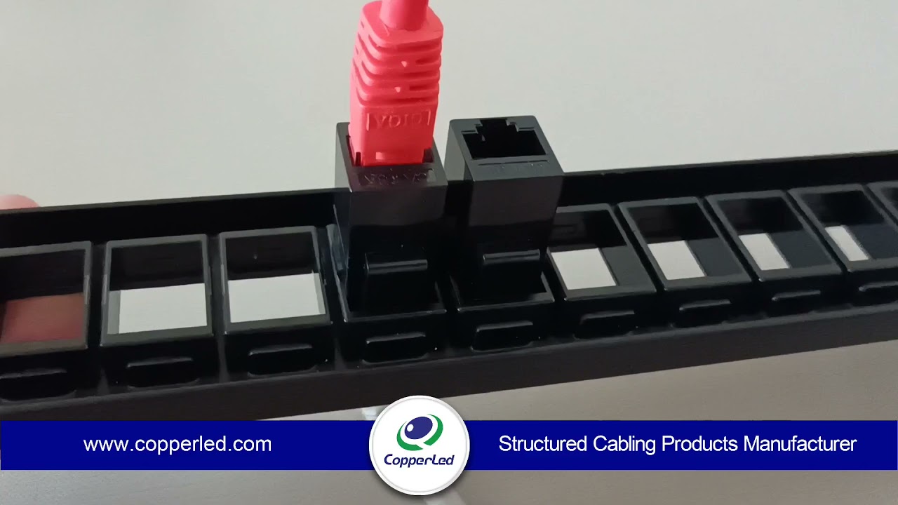 How to install Copperled RJ45RJ45 Keystone Jack YouTube