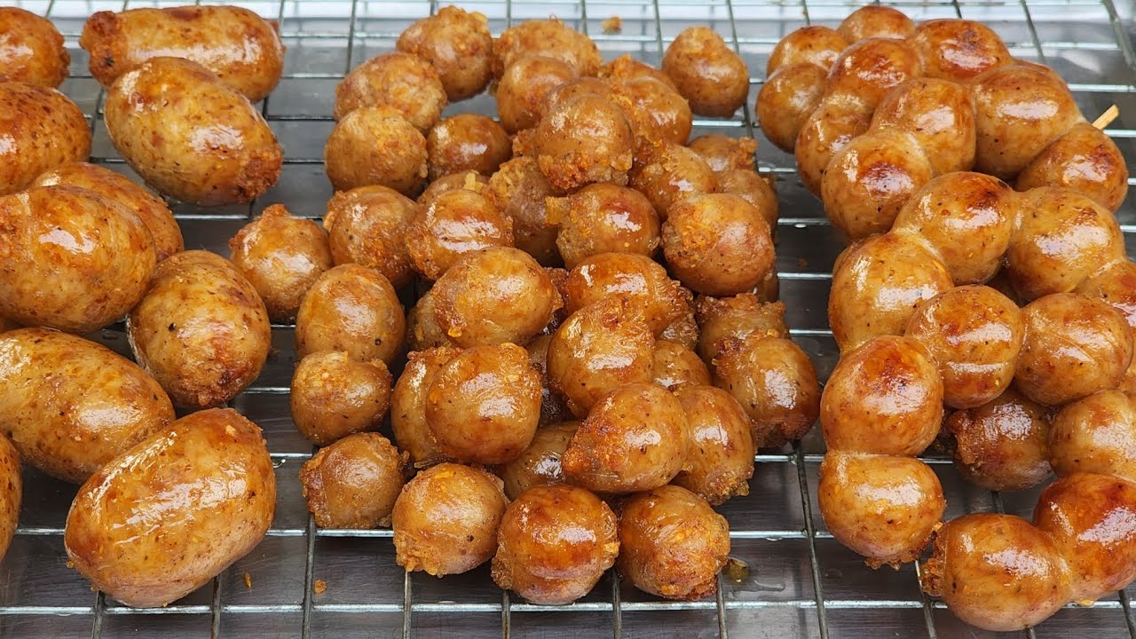 ไส้กรอกอีสานทอด พร้อมเทคนิคการทอดไส้กรอกให้ไม่แตก สูตรทำขายตลาดนัด ขายดิบขายดี ย่างก็ได้ทอดก็แซ่บ