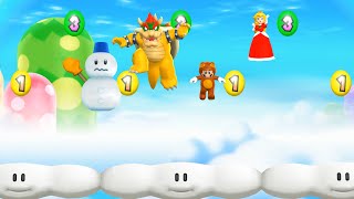 Mario Party 9 - Mr. Blizzard Vs Bowser Vs Mario Vs Peach (Minigames)