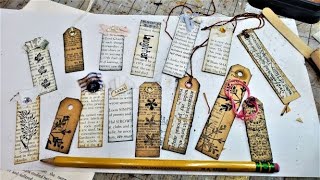 Tiny Tags are Like Junk Journal Candy!! Let's Make Some for your Junk Journal! The Paper Outpost!:)