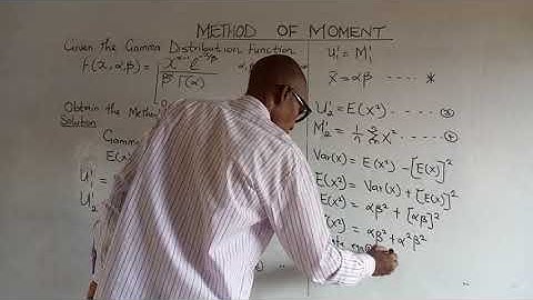Method of Moments in Statistics: Gamma Distribution #gammadistribution  @content-academy