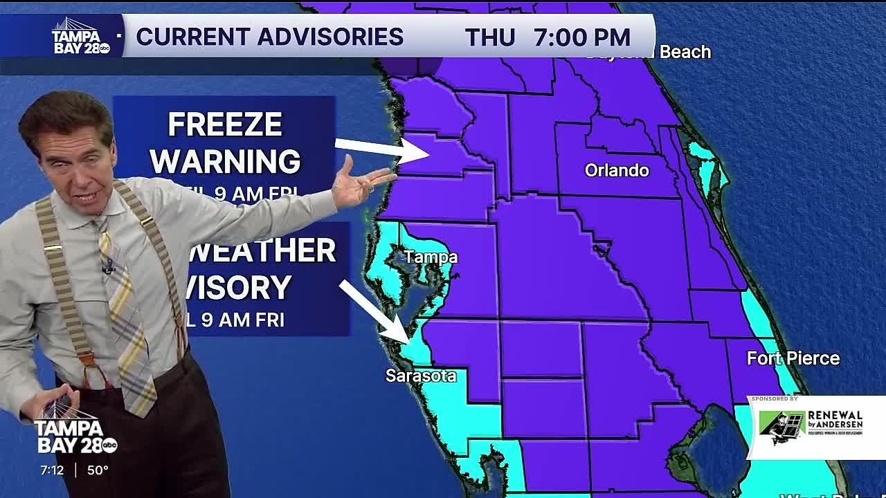 Forecast: Freeze Warnings & Cold Weather Advisories