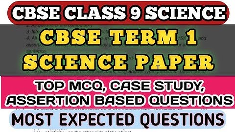 MCQ Class 9 Term 1 Full Syllabus | Motion, Force, Is matter around us pure, Cell, Tissue@mcqncert