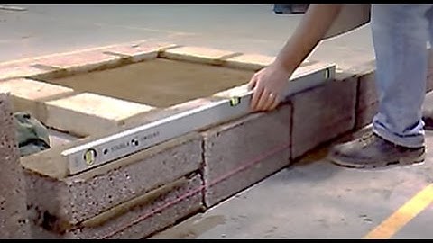 Leveling the First Course of Blockwork (video 3 of 8)