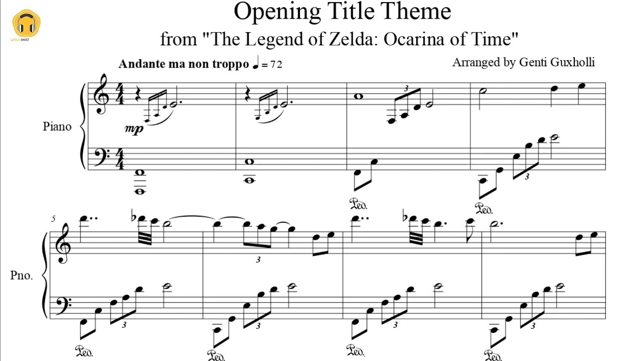 TITLE THEME Ocarina of Time Sheet music