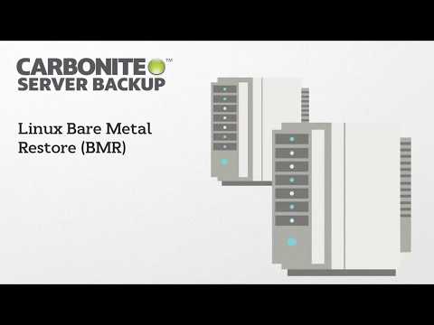 Restauration Bare Metal (BMR) de Linux | Carbonite Server Backup (FR)