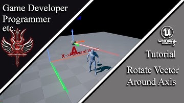 Unreal Engine 5. Blueprints.  Rotate Vector Around Axis.