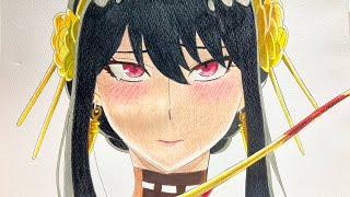 SPY×FAMILY】ヨルさん描いてみた/イラスト/イラストメイキング/模写