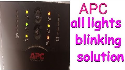how to repair APC ups lights blinking fault