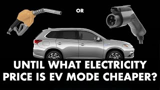 Mitsubishi Outlander PHEV - Up to what price is electricity cheaper than petrol ?