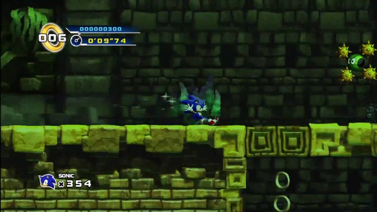 [HD] Sonic 4 Lost Labyrinth Zone Act 3 (Underwater Maze Escape) YouTube