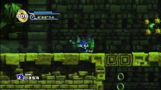 [HD] Sonic 4 - Lost Labyrinth Zone Act 3 (Underwater Maze Escape)
