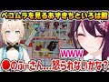ペコムラで何かを発見し心配になるいろは殿【ホロライブ】