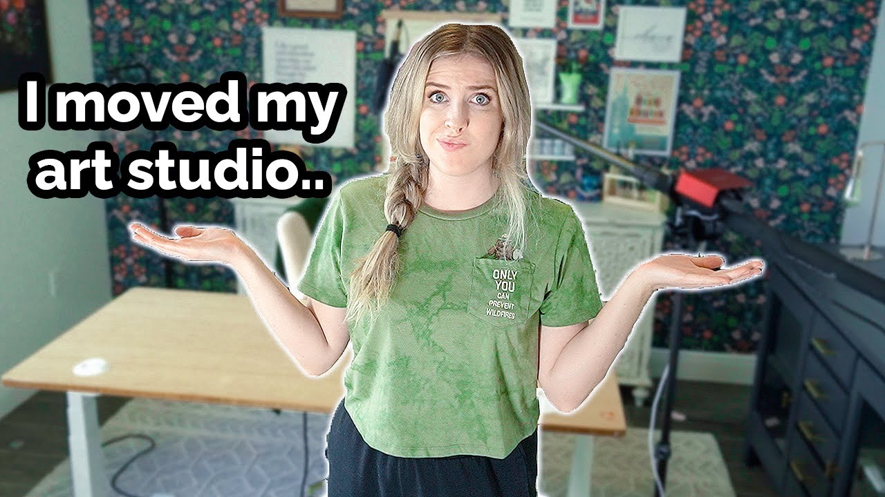 I Downsized My Art Studio...ART STUDIO TOUR + Where I've Been - YouTube