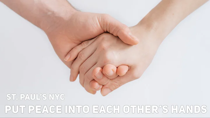 PUT PEACE INTO EACH OTHER'S HANDS