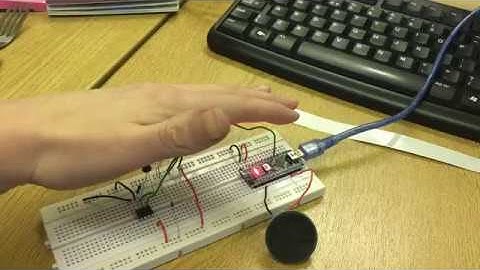 light sensitive theremin using photodiodes and an Arduino