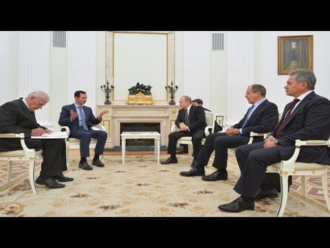 الكرملين بشار الاسد التقى فلاديمير بوتين في موسكو مساء الثلاثاء