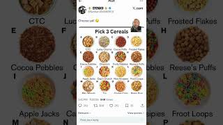 Pick 3 cereals