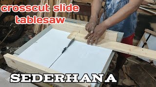membuat cross cut sled table saw