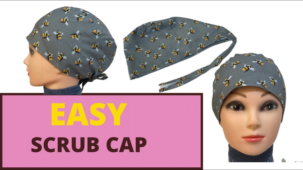 Easiest scrub cap tutorial/ how to sew /beginner friendly/Paano magtahi nang scrub cap