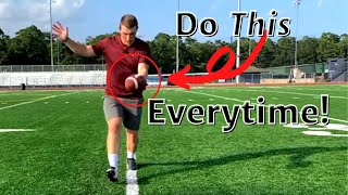 How To Drop The Football For PUNTING