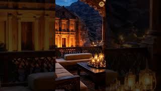 world Nights in 4K (Jordan) 🌆🔥 | Cozy Fireplace Ambience #shorts