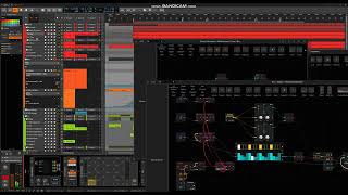Bitwig 4.2b3, sequencer test, shuffle 16/15%