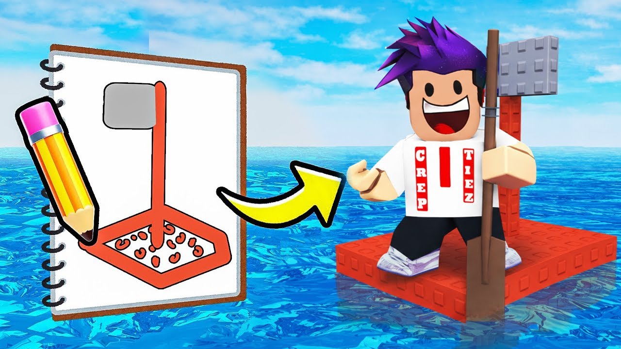 ارسم قارب وحاول توصل لجزيرة الكنز لعبة roblox !!