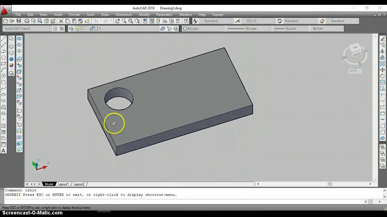 Tutorial Cepat Cara Melubangi 3D Solid Pada AutoCAD YouTube