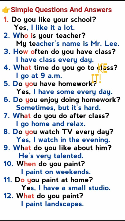 English conversation practice