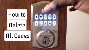 How to Delete All Codes on Kwikset SmartCode 260 Lock