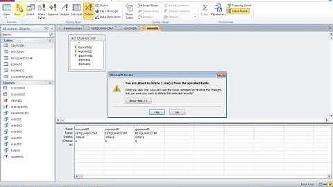 Tài liệu tự học MS Access-Bài 17 Câu truy vấn xóa dữ liệu   DELETE QUERY