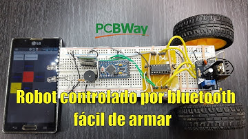 🤖 Robot controlado por bluetooth fácil de armar con l293d