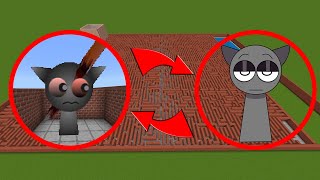 I Summon Incredibox Sprunki ALL GRAY PHASE in Maze Gmod Minecraft!