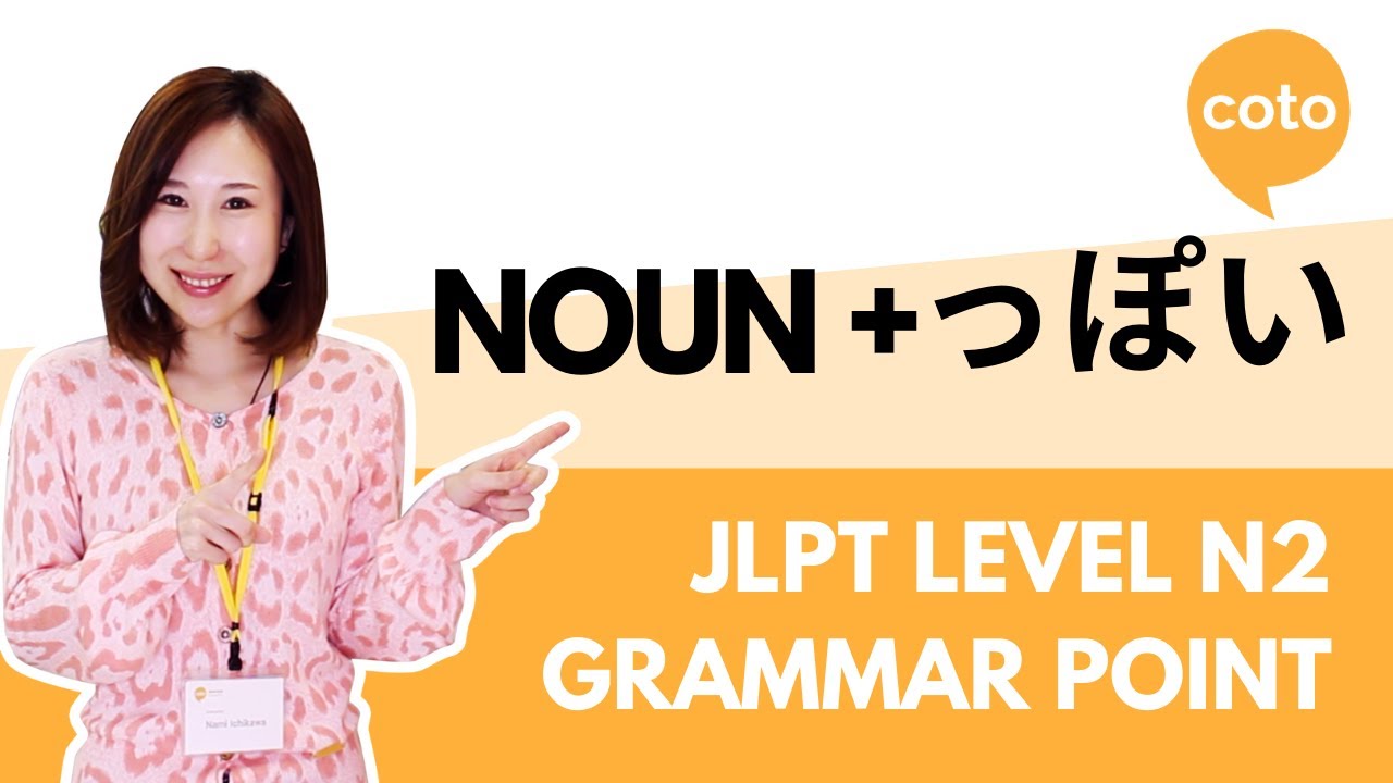 JLPT N2 Grammar - Noun + っぽい (Noun + ppoi)