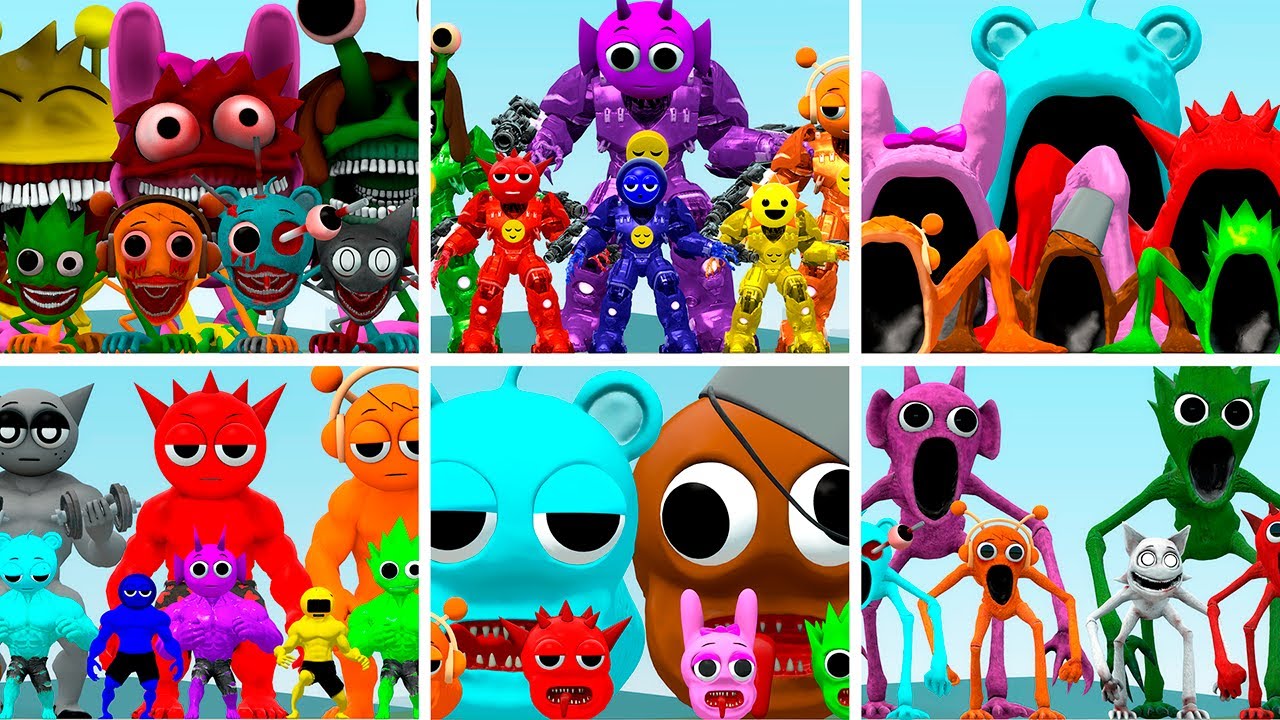 WHICH MONSTERS SPRUNKI INCREDIBOX IS STRONGEST? SONIC TAPES, MECHA TITAN OR SEA EATER (Garry's Mod)