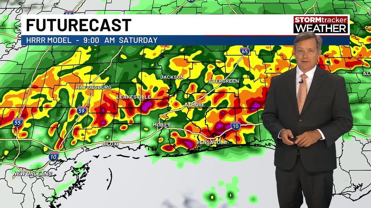 Wet weekend ahead for central Gulf Coast — but rain brings relief to ...