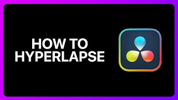 How To Hyperlapse In Davinci Resolve Tutorial