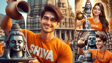 3D AI  Mahashivratri image create || trending viral photo editing only 2 mint || #mahashivratri